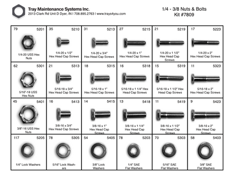 1/4 - 3/8 USS Nut and Bolt Assortment