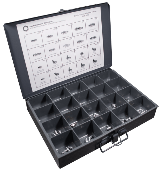 Bleeder Screw & Grease Fitting Assortment Tray Maintenance Systems, Inc.