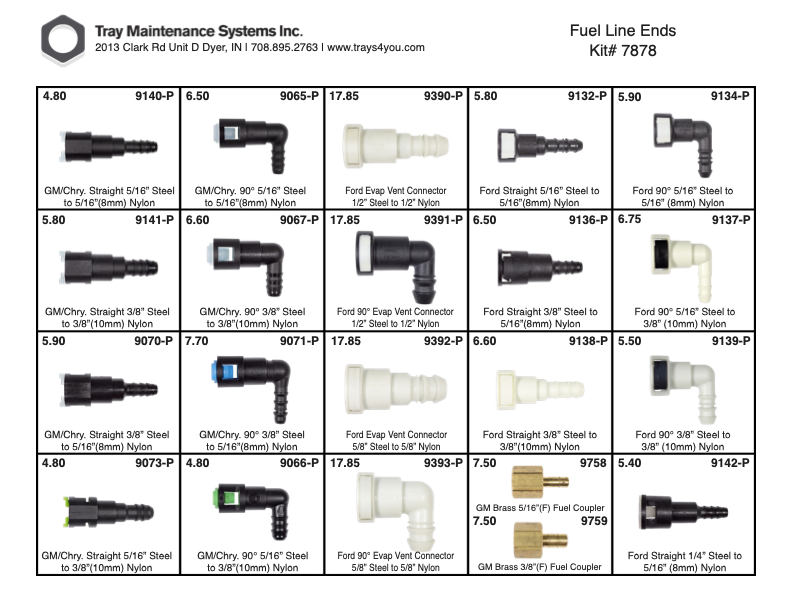 Plastic Fuel Line Ends Assortment