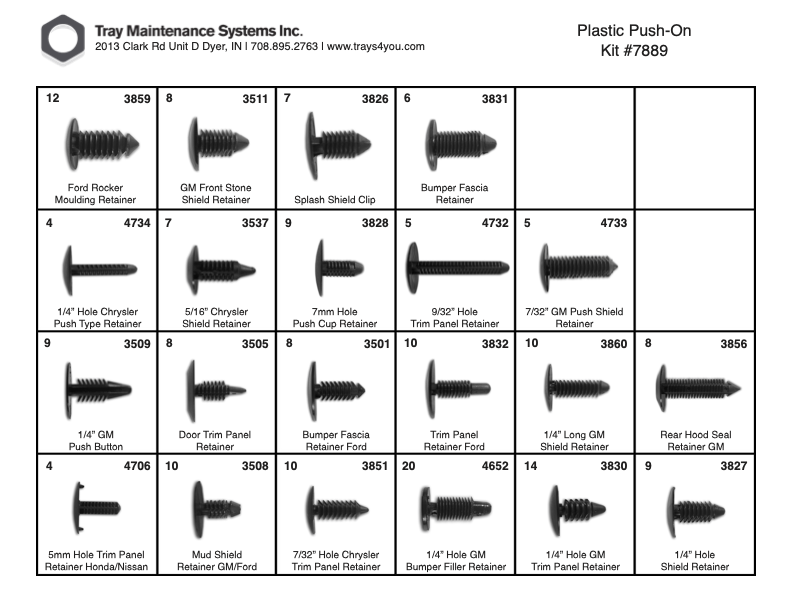 Plastic Push Button Assortment