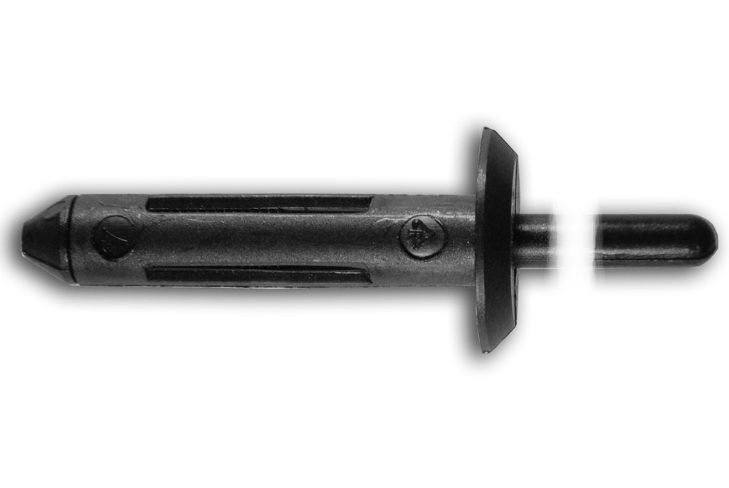 3882 - 5-5.5mm Chrysler Long Black Plastic Rivet