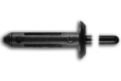 3882 - 5-5.5mm Chrysler Long Black Plastic Rivet