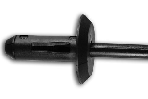 3883 - 6.63-6.91mm GM Short Black Plastic Rivet