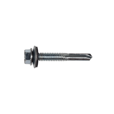 4121 - #12-24 x 1 1/4" Hex Head Self Drilling Screw with Bonded Washer