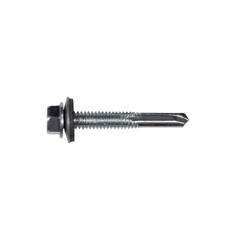 4122 - #12-24 x 1 1/2" Hex Head Self Drilling Screw with Bonded Washer