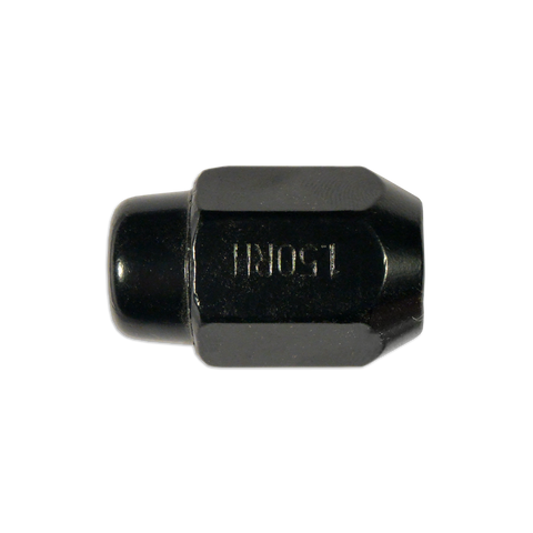 6772 - 12mm x 1.50 Solid Black Lug Nut