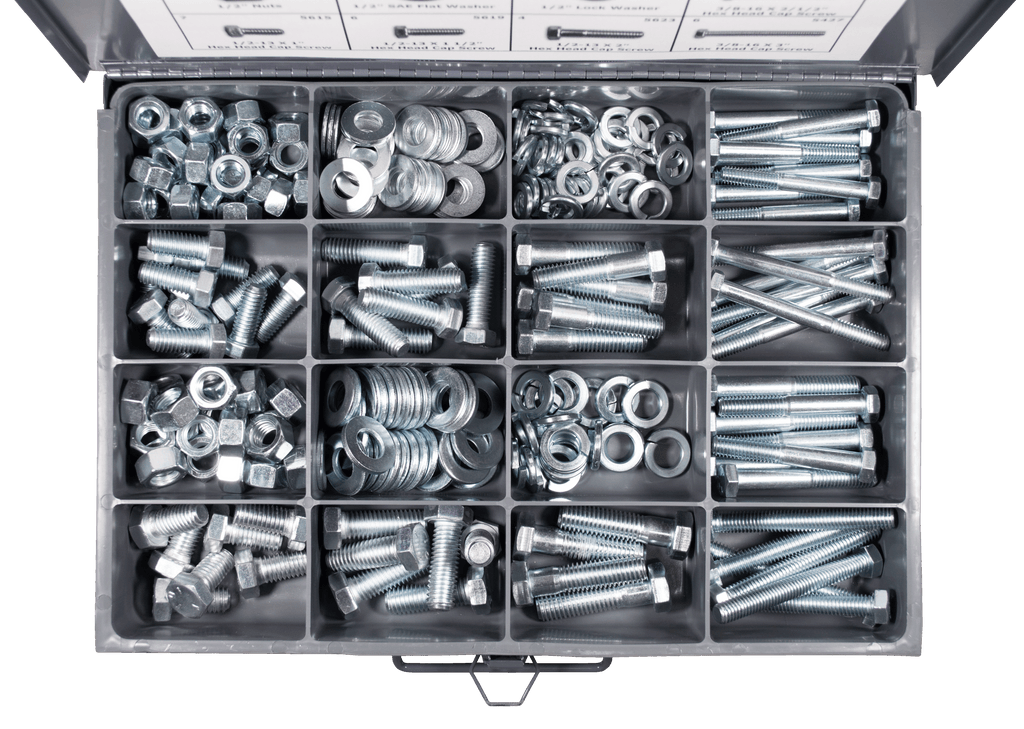 4701 Piece Screw Assortment In Tray Phillips Pan Head Machine Screw Assortment – 4701 Pieces With Nuts, Washers & Metal Tray, Zinc Plated Phillips Pan Head Screws Nuts Washers Kit - Foto 12