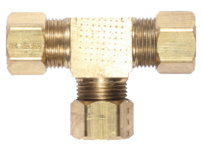 833 - 3/8" Brass Tee