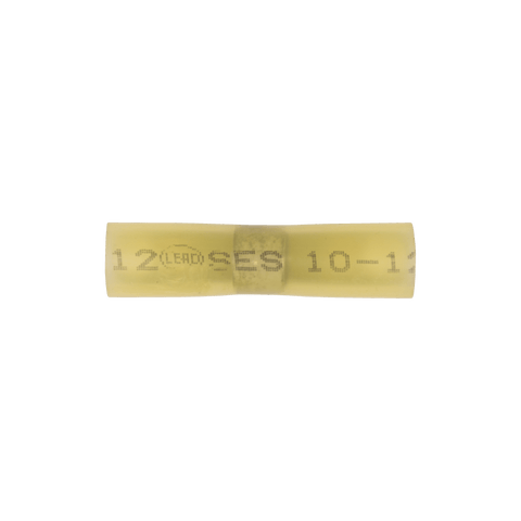 8932 - 12-10 Gauge Yellow Solder Shrink Butt Connector