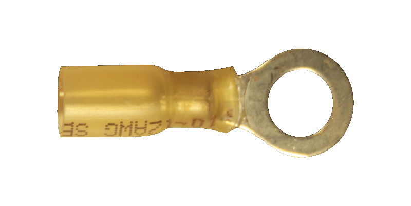 12-10 Hi Temp 5/16" Ring Terminal Connector 900°F Made In - Foto 4