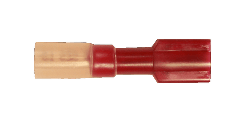 9548 -  1/4" Red Female Fully Insulated Heat Shrink Connector