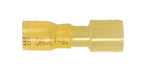 9559 -  1/4" Yellow Male Fully Insulated Heat Shrink Connector
