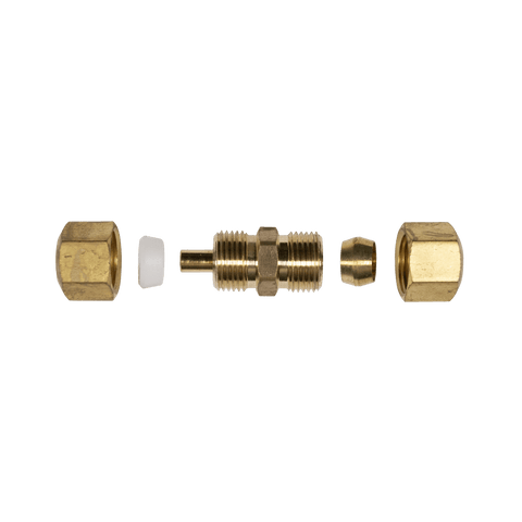 9765 - 5/16" Nylon x 5/16" Brass Fuel Line Compression Fitting