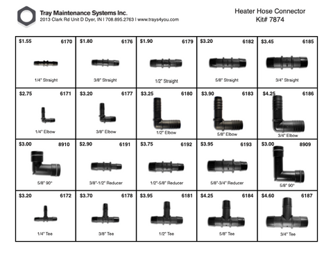 Heater Hose Connector Assortment