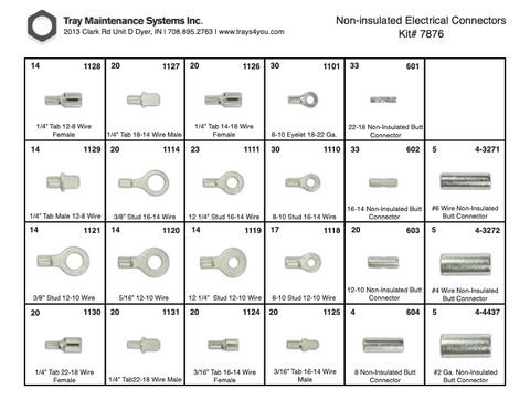 Non-insulated Electrical Connector Assortment