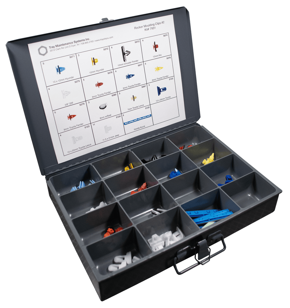 Bi-Trust 10-Pack GM Rocker Molding Clip Retainer & Screw Set - 15127746